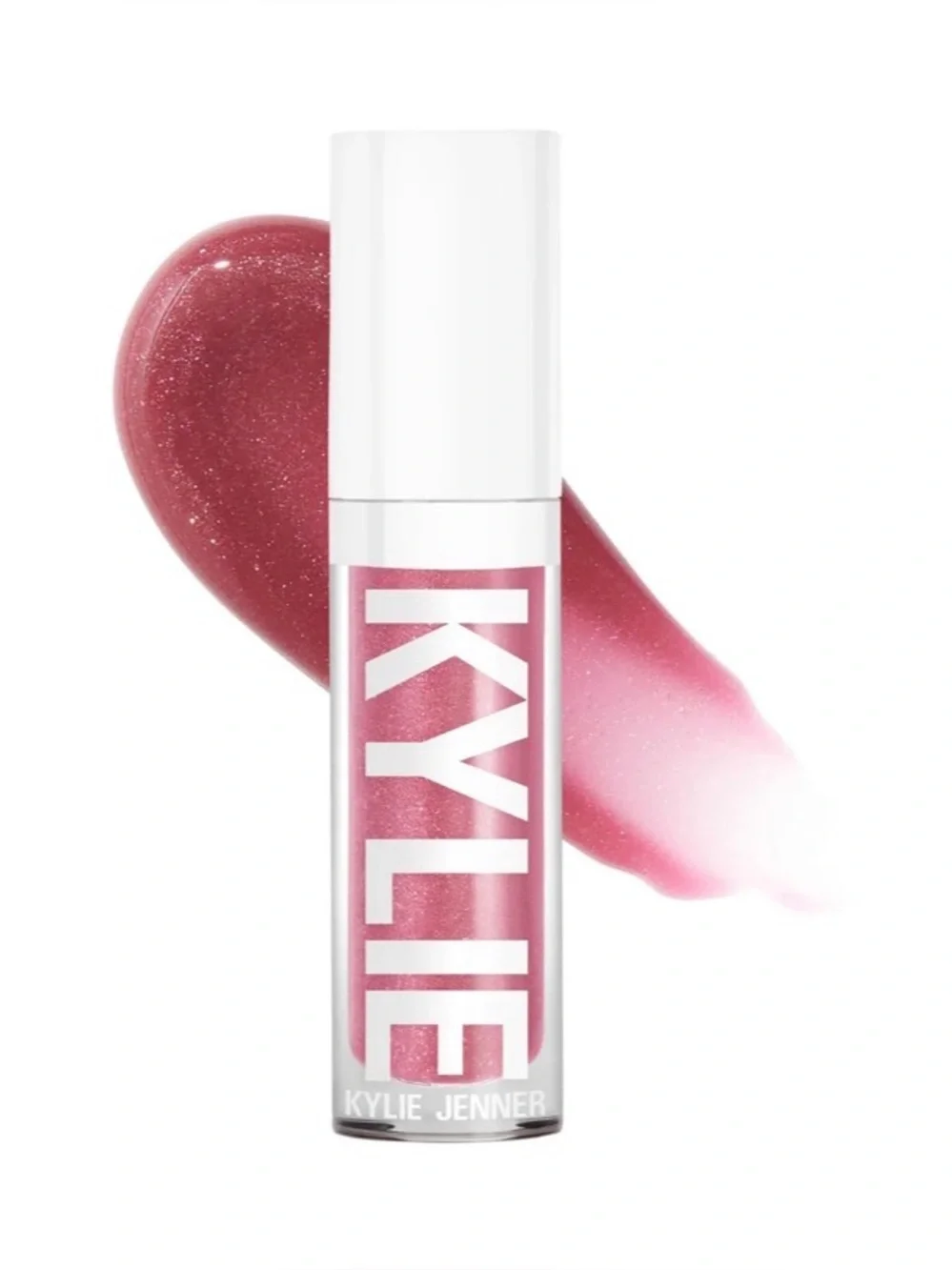 New Kylie Cosmetics Plumping Lip Gloss Rose and Chill - Pink Berry Shimmer